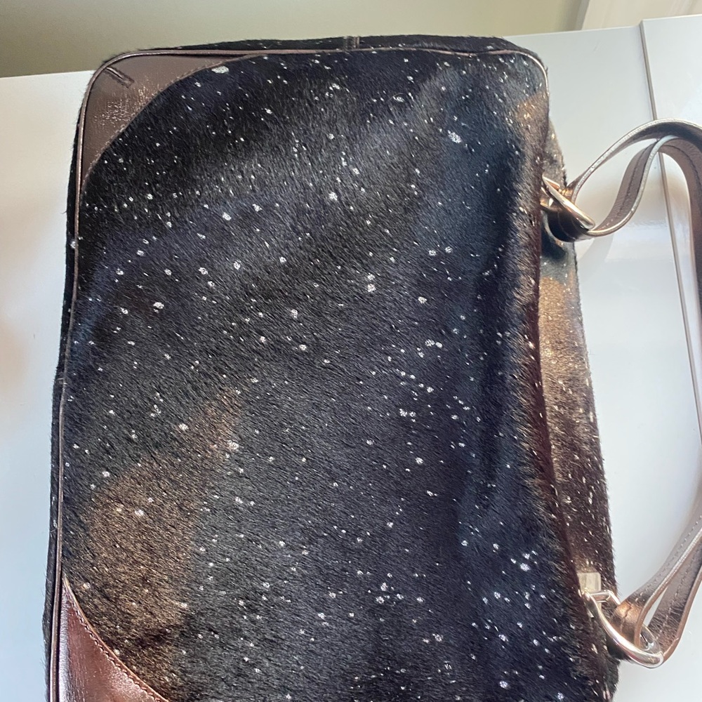 $720 Kate Spade Collect Line Ltd Ed Hand Bag Purse black Pony Hair Silver Metall - Picture 11 of 17